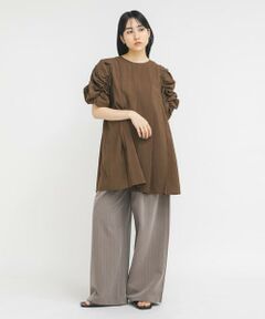 KBF / ケービーエフ ワンピース | シャーリングスリーブミニワンピース