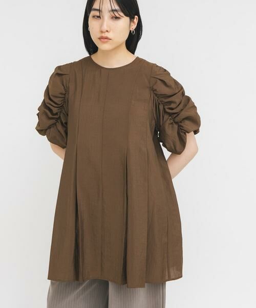 KBF / ケービーエフ ワンピース | シャーリングスリーブミニワンピース | 詳細3