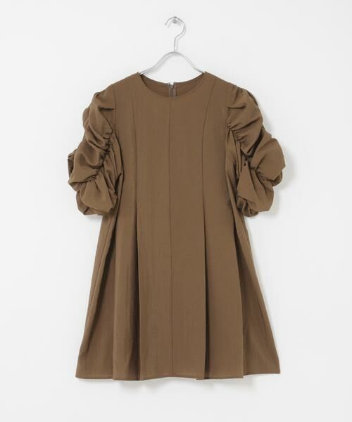 KBF / ケービーエフ ワンピース | シャーリングスリーブミニワンピース | 詳細6