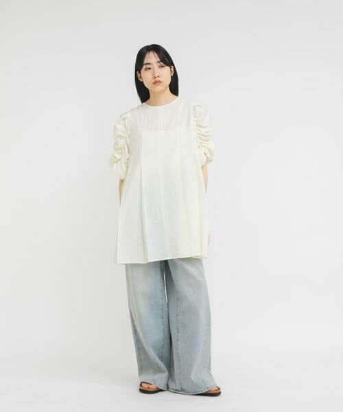 KBF / ケービーエフ ワンピース | シャーリングスリーブミニワンピース | 詳細16