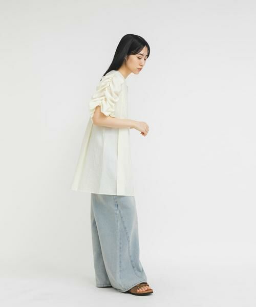 KBF / ケービーエフ ワンピース | シャーリングスリーブミニワンピース | 詳細17