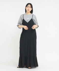 KBF / ケービーエフ ワンピース | マジョリカプリーツチェックキャミワンピース