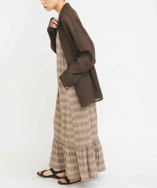 KBF / ケービーエフ ワンピース | マジョリカプリーツチェックキャミワンピース | 詳細4