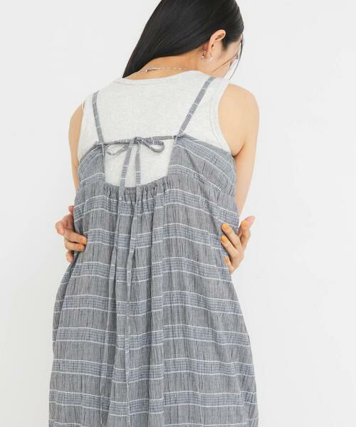 KBF / ケービーエフ ワンピース | マジョリカプリーツチェックキャミワンピース | 詳細19
