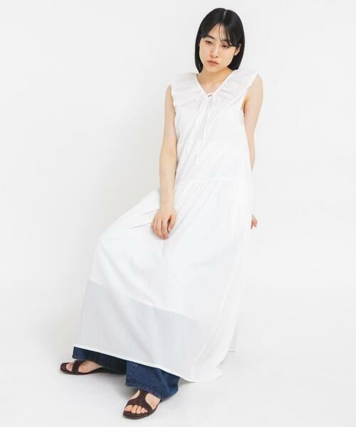 KBF / ケービーエフ ワンピース | 2WAYローギャザーワンピース（オフホワイト）