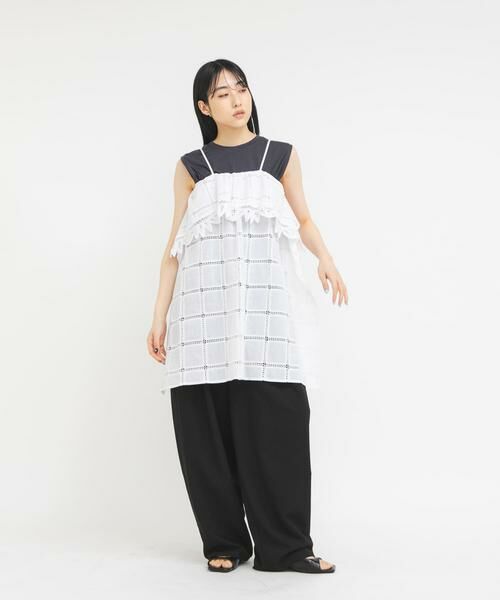 KBF / ケービーエフ ワンピース | 2WAYアイレットエンブロイダリーワンピース | 詳細3