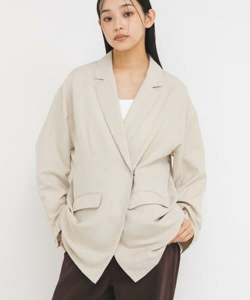 KBF / ケービーエフ その他アウター | リネンライクホックジャケット | 詳細9