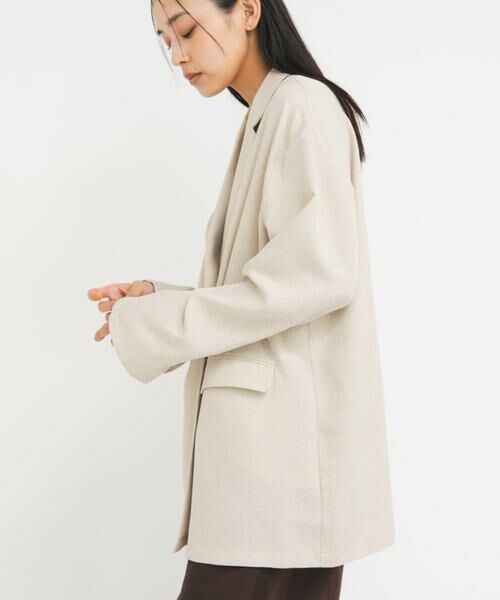 KBF / ケービーエフ その他アウター | リネンライクホックジャケット | 詳細10
