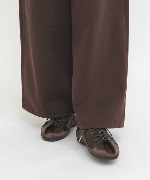 KBF / ケービーエフ スニーカー | タンデザインサテンスニーカー | 詳細2