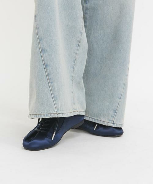 KBF / ケービーエフ スニーカー | タンデザインサテンスニーカー | 詳細9