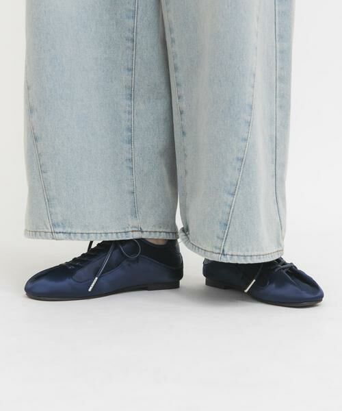 KBF / ケービーエフ スニーカー | タンデザインサテンスニーカー | 詳細10