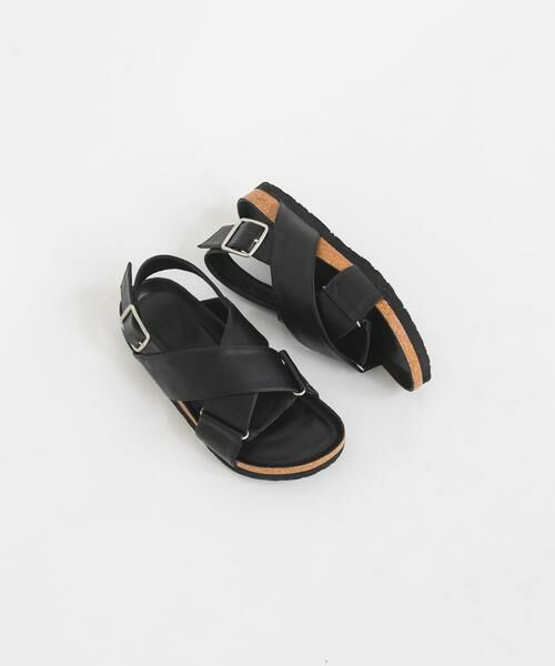 KBF / ケービーエフ サンダル | クロスバンドサンダル（ブラック）