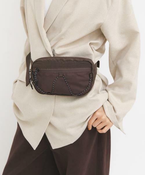 KBF / ケービーエフ メッセンジャーバッグ・ウエストポーチ | メッシュポケットリップストップサコッシュ（ブラウン）