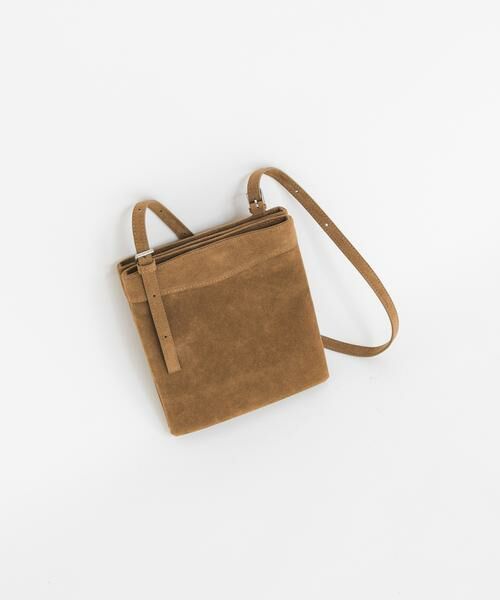 KBF / ケービーエフ ショルダーバッグ | ダブルポケットベルトBAG（キャメル）