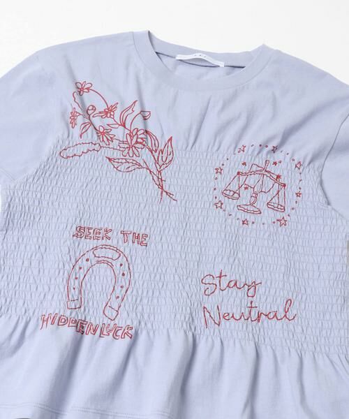 KBF / ケービーエフ Tシャツ | シャーリングデザインプリントTEE | 詳細17