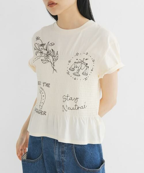 KBF / ケービーエフ Tシャツ | シャーリングデザインプリントTEE | 詳細21