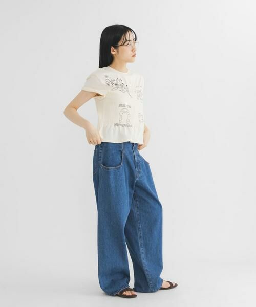 KBF / ケービーエフ Tシャツ | シャーリングデザインプリントTEE | 詳細26
