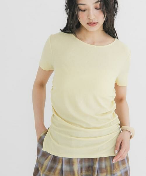 KBF / ケービーエフ Tシャツ | シャーリングスリットTEE | 詳細4