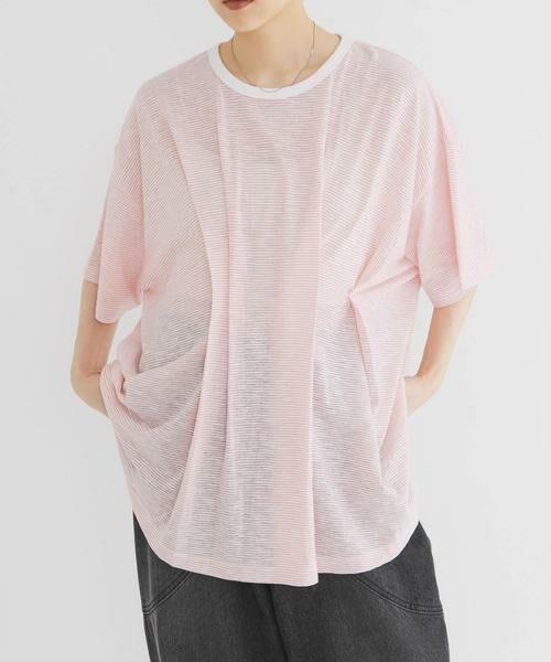 KBF / ケービーエフ Tシャツ | ランダムタックボーダーTEE | 詳細1