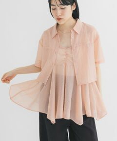イレヘムビスチェSETハーフスリーブシャツ