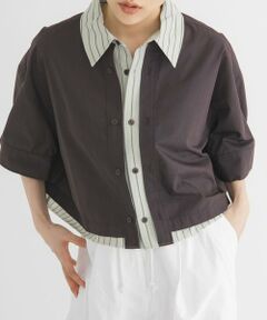 KBF / ケービーエフ シャツ・ブラウス | レイヤードライクBOXシャツ