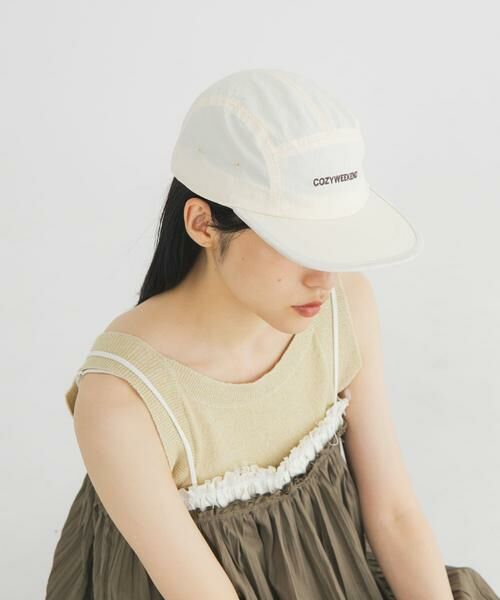 KBF / ケービーエフ キャップ | リップストップパイピングCAP（アイボリー）