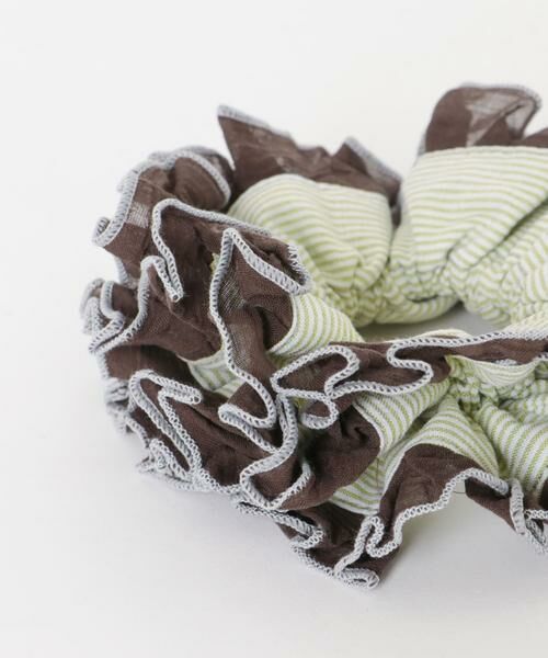 KBF / ケービーエフ ヘアゴム・シュシュ | ダブルフリルボーダシュシュ | 詳細2