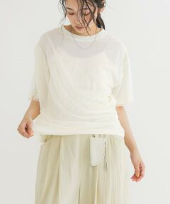 KBF / ケービーエフ Tシャツ | シアーレイヤードTEE