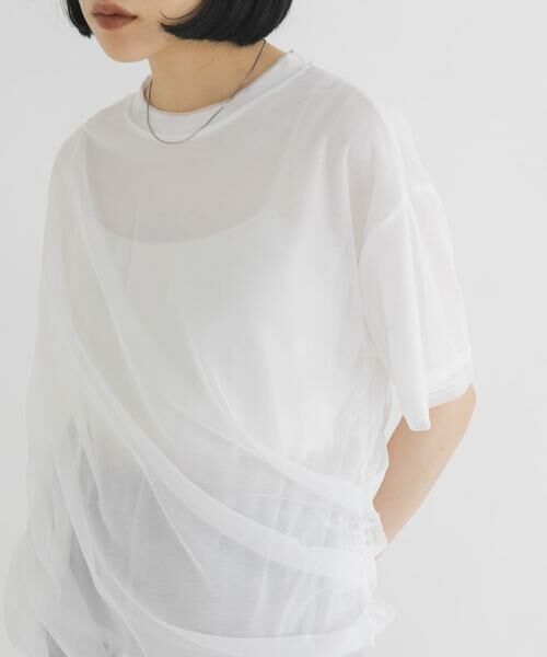 KBF / ケービーエフ Tシャツ | シアーレイヤードTEE | 詳細2