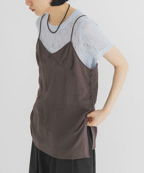 KBF / ケービーエフ Tシャツ | キャミビスチェSETトップス | 詳細1