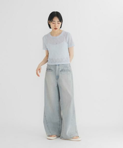KBF / ケービーエフ Tシャツ | キャミビスチェSETトップス | 詳細7