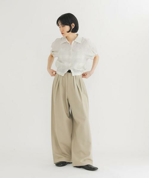 KBF / ケービーエフ その他パンツ | タックWIDEパンツ | 詳細22