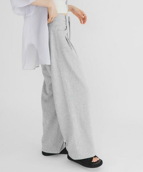KBF / ケービーエフ その他パンツ | ダブルタックスウェットパンツ（グレー系その他）