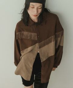 KBF / ケービーエフ シャツ・ブラウス | Siltrata　Fringe pattern shirts