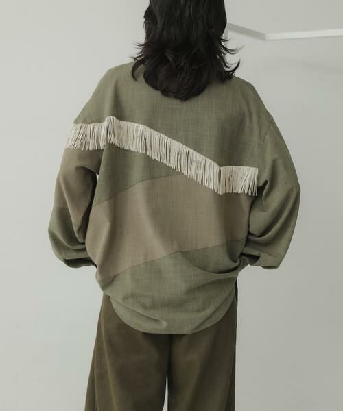 KBF / ケービーエフ シャツ・ブラウス | Siltrata Fringe pattern shirts | 詳細3