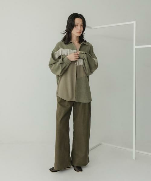 KBF / ケービーエフ シャツ・ブラウス | Siltrata Fringe pattern shirts | 詳細4