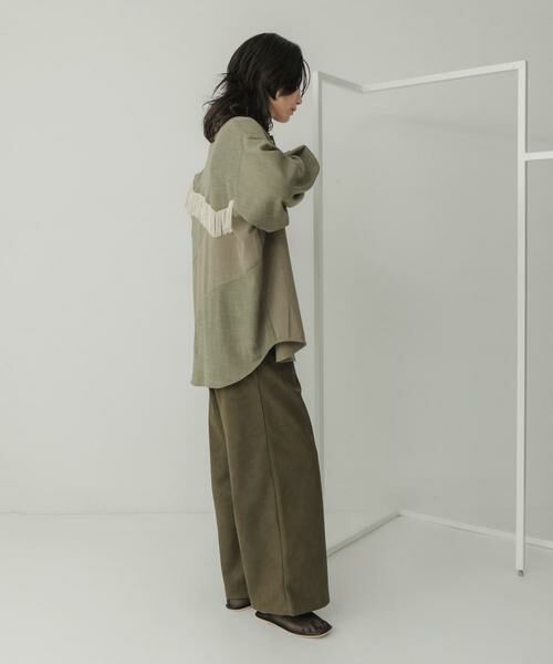 KBF / ケービーエフ シャツ・ブラウス | Siltrata Fringe pattern shirts | 詳細5