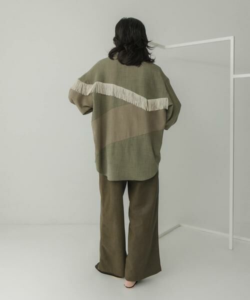 KBF / ケービーエフ シャツ・ブラウス | Siltrata Fringe pattern shirts | 詳細6
