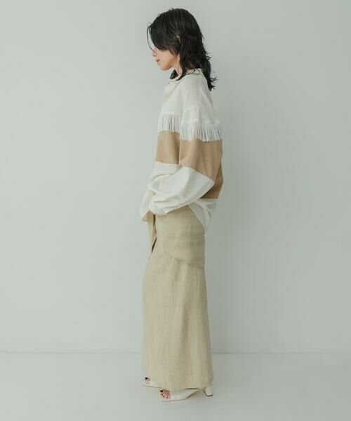 KBF / ケービーエフ シャツ・ブラウス | Siltrata Fringe pattern shirts | 詳細23