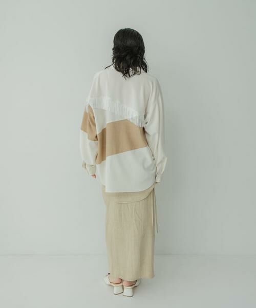 KBF / ケービーエフ シャツ・ブラウス | Siltrata Fringe pattern shirts | 詳細24