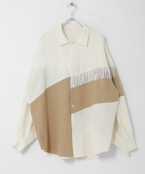 KBF / ケービーエフ シャツ・ブラウス | Siltrata Fringe pattern shirts | 詳細25