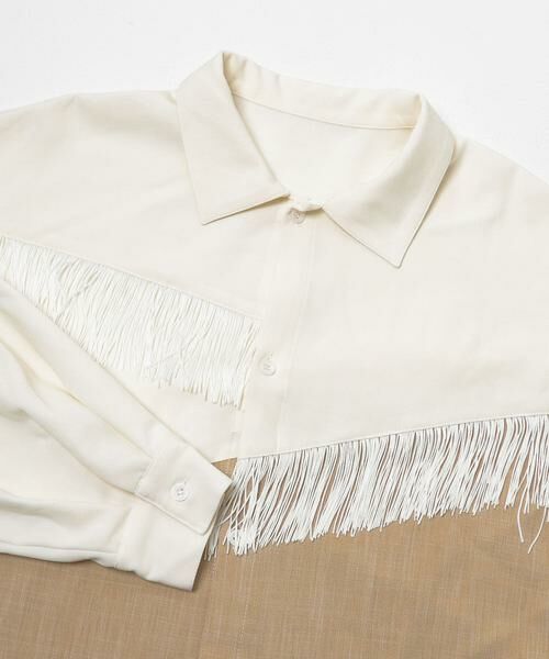 KBF / ケービーエフ シャツ・ブラウス | Siltrata Fringe pattern shirts | 詳細26