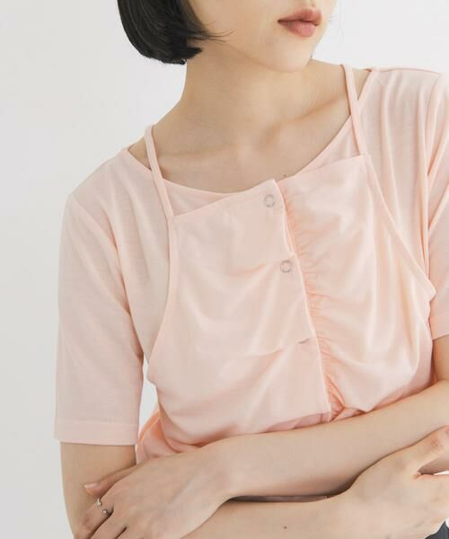 KBF / ケービーエフ Tシャツ | アシメタックレイヤードTEE | 詳細1