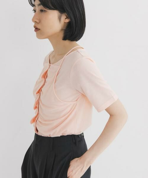 KBF / ケービーエフ Tシャツ | アシメタックレイヤードTEE | 詳細3
