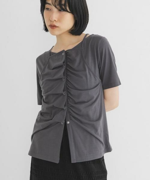 KBF / ケービーエフ Tシャツ | アシメタックレイヤードTEE | 詳細14