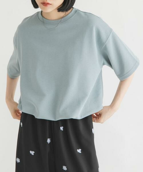 KBF / ケービーエフ Tシャツ | ハーフスリーブバルーンヘムトップス | 詳細1