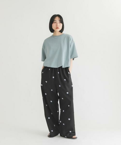 KBF / ケービーエフ Tシャツ | ハーフスリーブバルーンヘムトップス | 詳細4