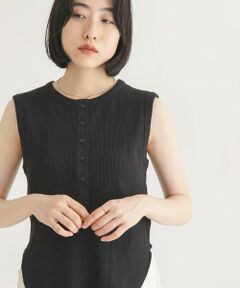 KBF / ケービーエフ タンクトップ | ワッフルヘンリーネックタンクトップ