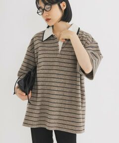 KBF / ケービーエフ Tシャツ | パイルボーダーラガーTEE