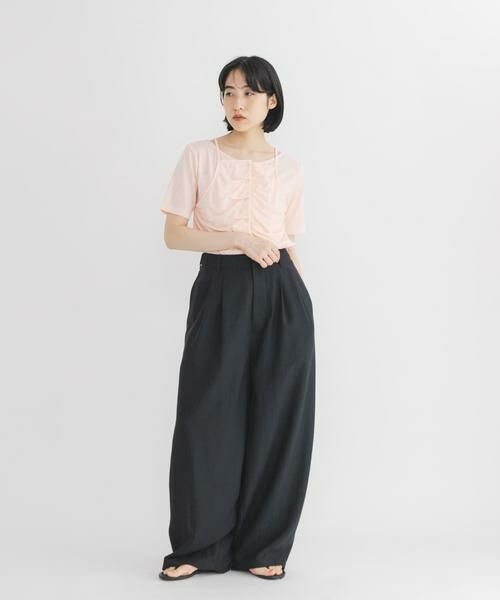 KBF / ケービーエフ その他パンツ | リネンミックスWIDEコクーンパンツ | 詳細5